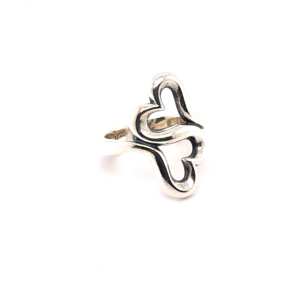 James Avery Heart to Heart Ring Sterling Silver 925 Size 5.5 - Picture 6 of 9